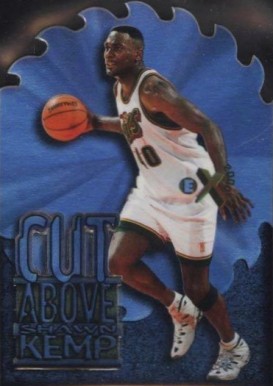 1996 Skybox E-X2000 A Cut Above Shawn Kemp #6 Basketball Card