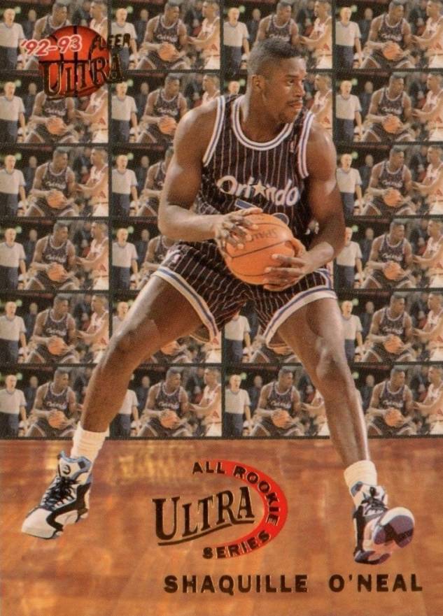1992 Ultra All-Rookie Shaquille O'Neal #7 Basketball Card