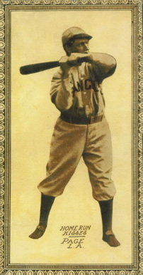 1912 Home Run Kisses Page, L.A. # Baseball Card