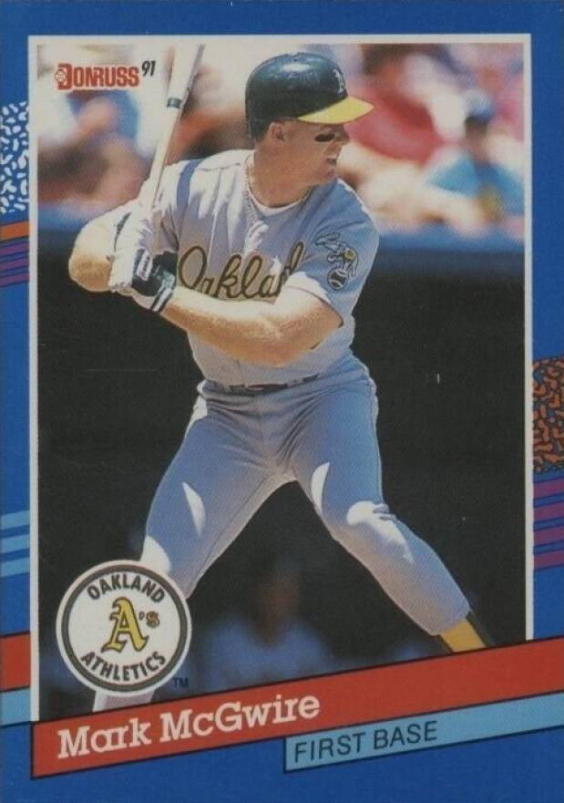 1991 Donruss Mark McGwire #105 Baseball Card