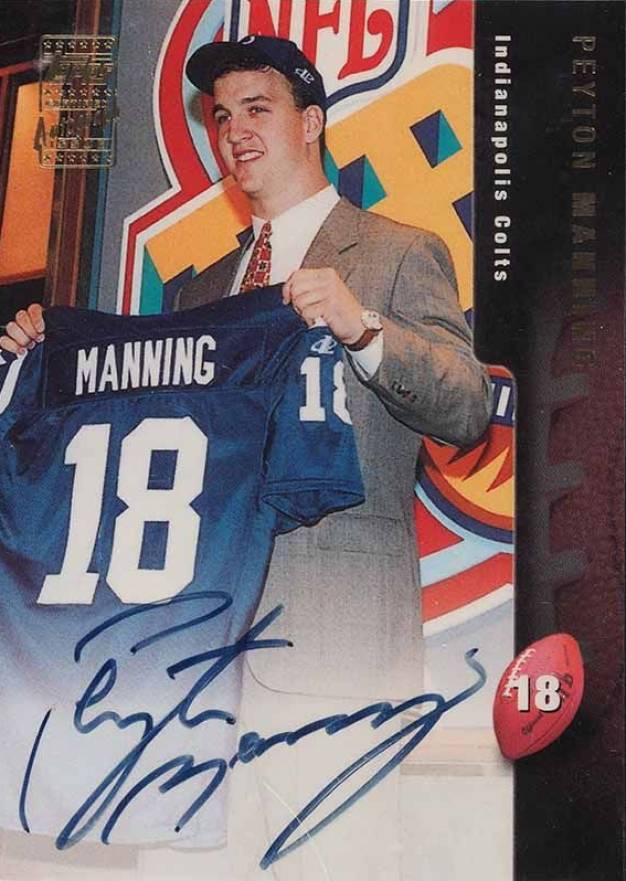 1998 Topps Certified Autograph Peyton Manning #A10 Football Card