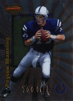 1998 Bowman's Best Super Bowl Promo Peyton Manning #112 Football Card