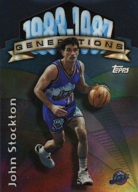 1997 Topps Generations John Stockton #G5 Basketball Card