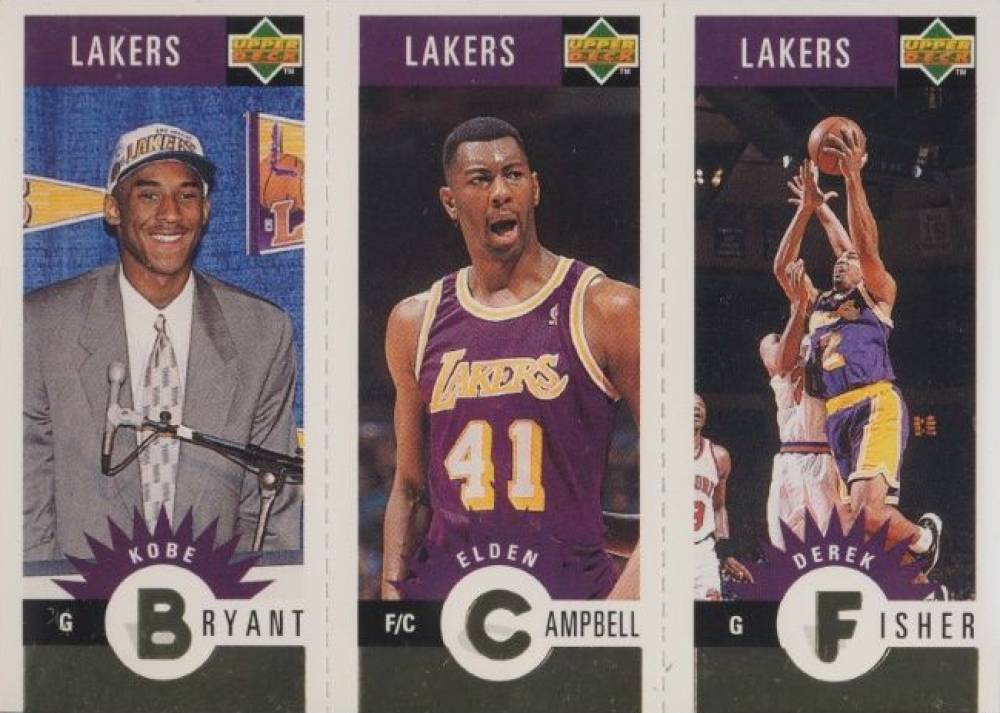 1996 Collector's Choice Lakers Team Set Bryant/Campbell/Fisher #L1 Basketball Card