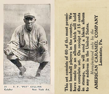 1927 American Caramel--Series of 60 T.P. Collins #35 Baseball Card