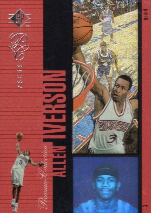 1996 SP Holoviews Allen Iverson #PC28 Basketball Card