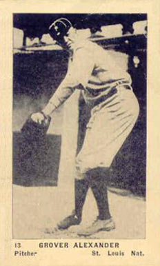 1927 American Caramel--Series of 60 Grover Alexander #13 Baseball Card
