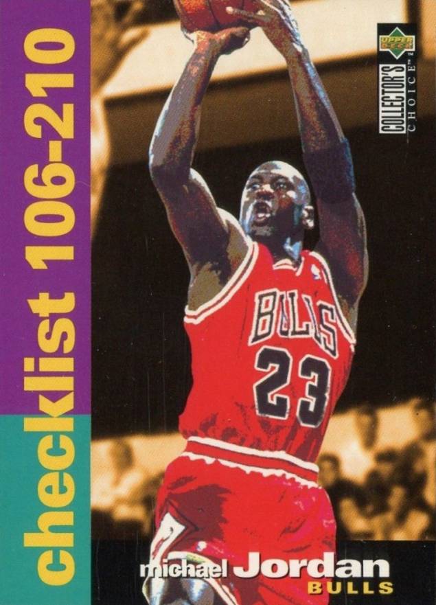 1995 Collector's Choice  Checklist: Michael Jordan #210 Basketball Card