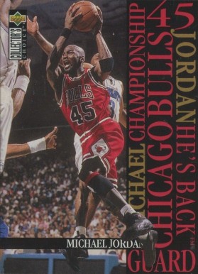 1995 Collector's Choice Jordan-He's Back Michael Jordan #M4 Basketball Card