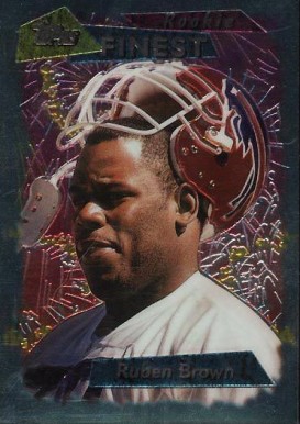 1995 Finest Ruben Brown #212 Football Card