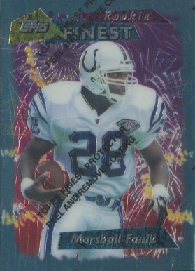1995 Finest Marshall Faulk #125 Football Card