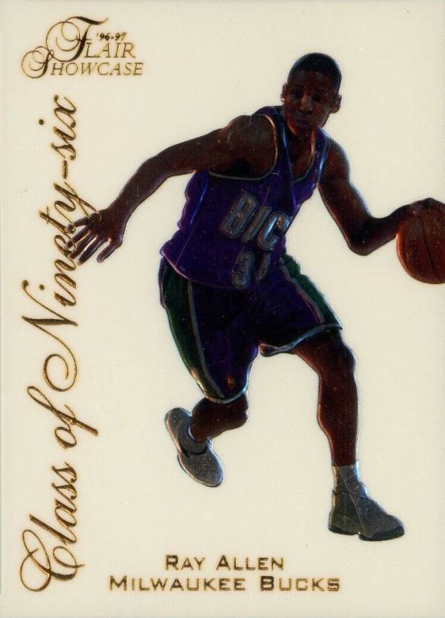 1996 Flair Showcase Class of '96 Ray Allen #2 Basketball Card
