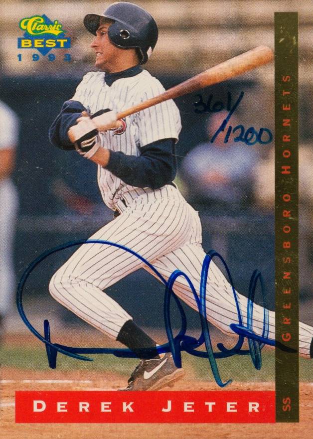 1993 Classic Best Derek Jeter #AU4 Baseball Card