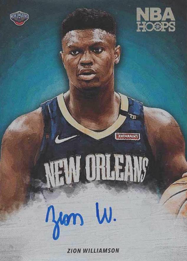 2019 Panini Hoops Art Signatures Zion Williamson #HAZWL Basketball Card