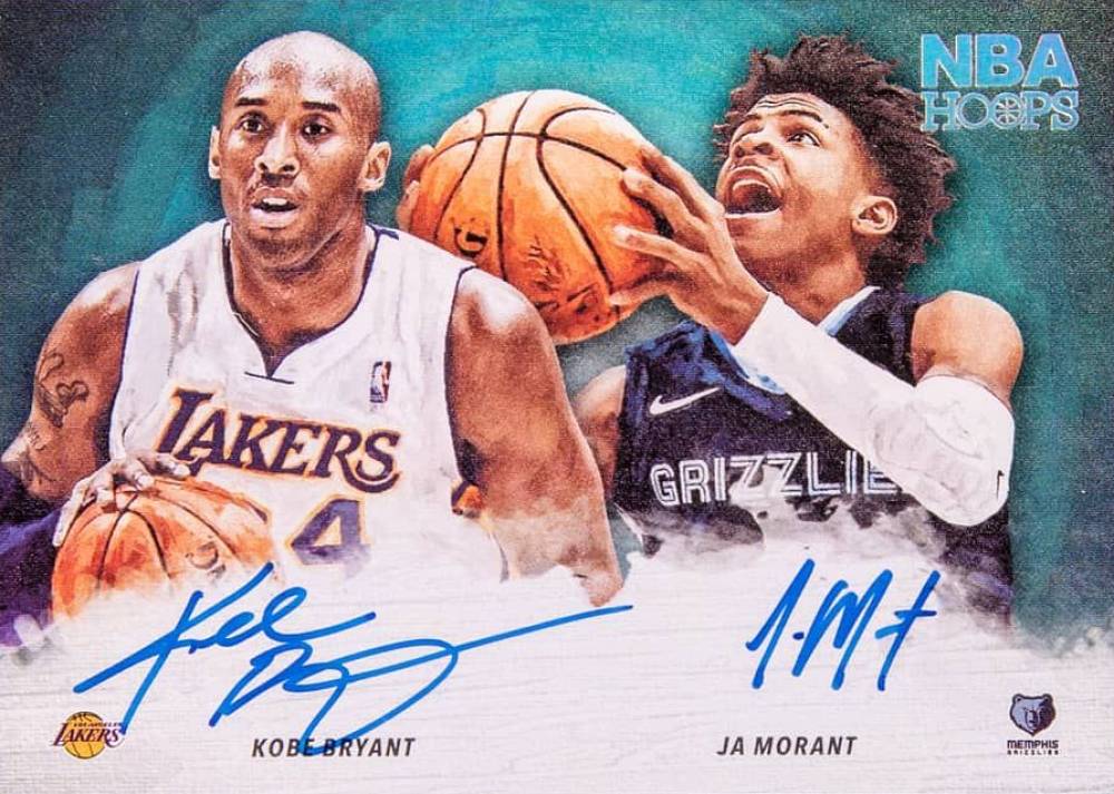 2019 Panini Hoops Art Signatures Ja Morant/Kobe Bryant #HA-KJ Basketball Card
