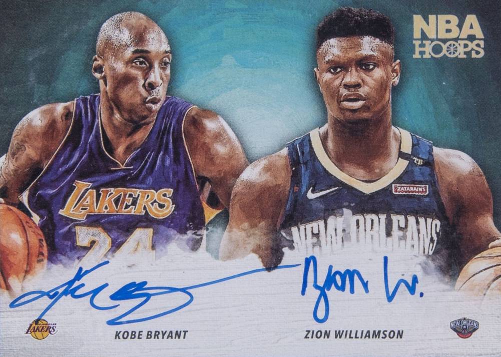 2019 Panini Hoops Art Signatures Kobe Bryant/Zion Williamson #HA-KZ Basketball Card
