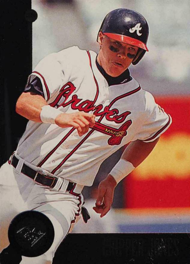1996 Leaf Chipper Jones #28 Baseball Card