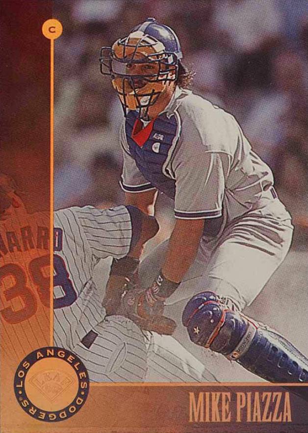 1996 Leaf Mike Piazza #200 Baseball Card