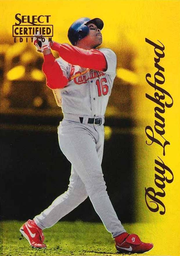 1996 Select Certified Ray Lankford #26 Baseball Card