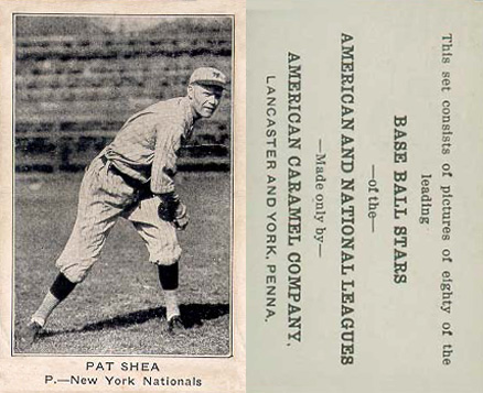 1921 American Caramel--Series of 80 Pat Shea # Baseball Card