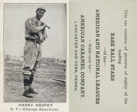 1921 American Caramel--Series of 80 Harry Hooper # Baseball Card