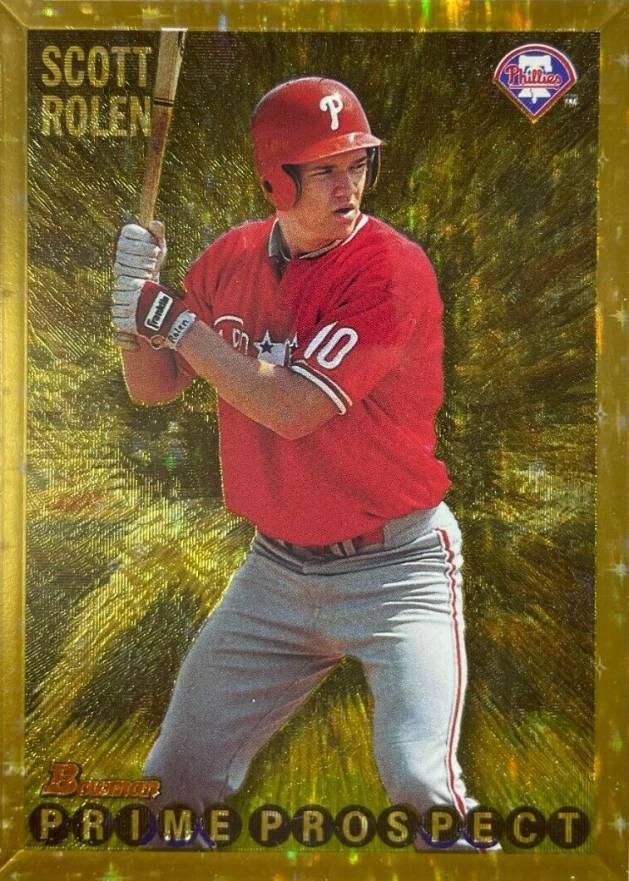 1995 Bowman Gold Foil Scott Rolen #271 Baseball Card