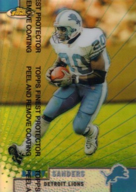 1999 Finest Barry Sanders #80 Football Card