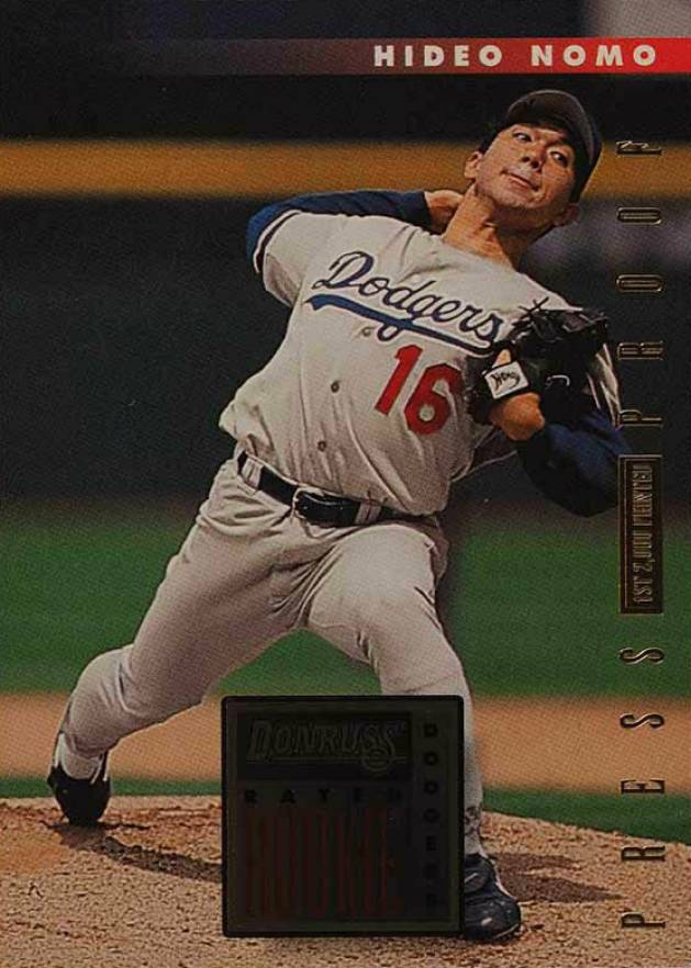 1996 Donruss Press Proof Hideo Nomo #390 Baseball Card