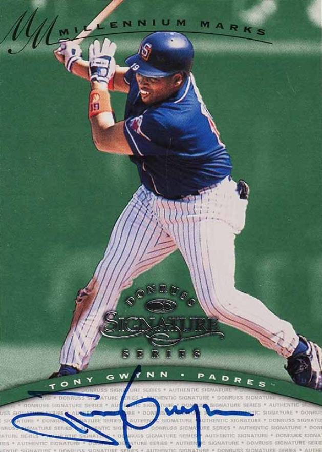 1997 Donruss Signature Millennium Marks Tony Gwynn # Baseball Card