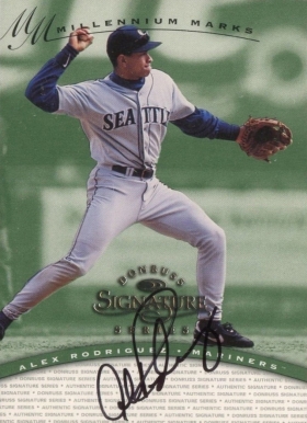 1997 Donruss Signature Millennium Marks Alex Rodriguez # Baseball Card