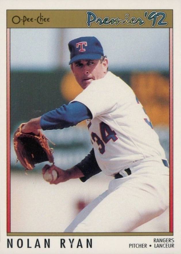 1992 O-Pee-Chee Premier Nolan Ryan #81 Baseball Card