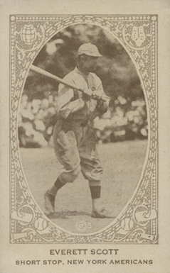 1922 American Caramel Everett Scott # Baseball Card