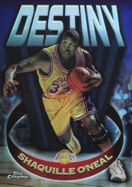 1997 Topps Chrome Destiny Shaquille O'Neal #D15 Basketball Card