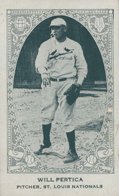 1922 American Caramel Will Pertica # Baseball Card