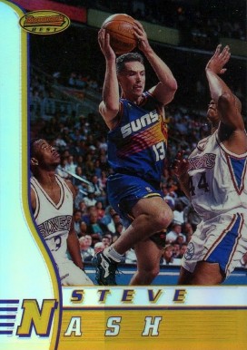 1996 Bowman's Best Rookie Steve Nash #R18 Basketball Card