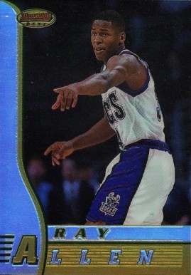 1996 Bowman's Best Rookie Ray Allen #R5 Basketball Card