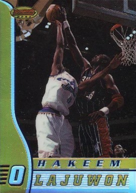 1996 Bowman's Best Hakeem Olajuwon #15 Basketball Card