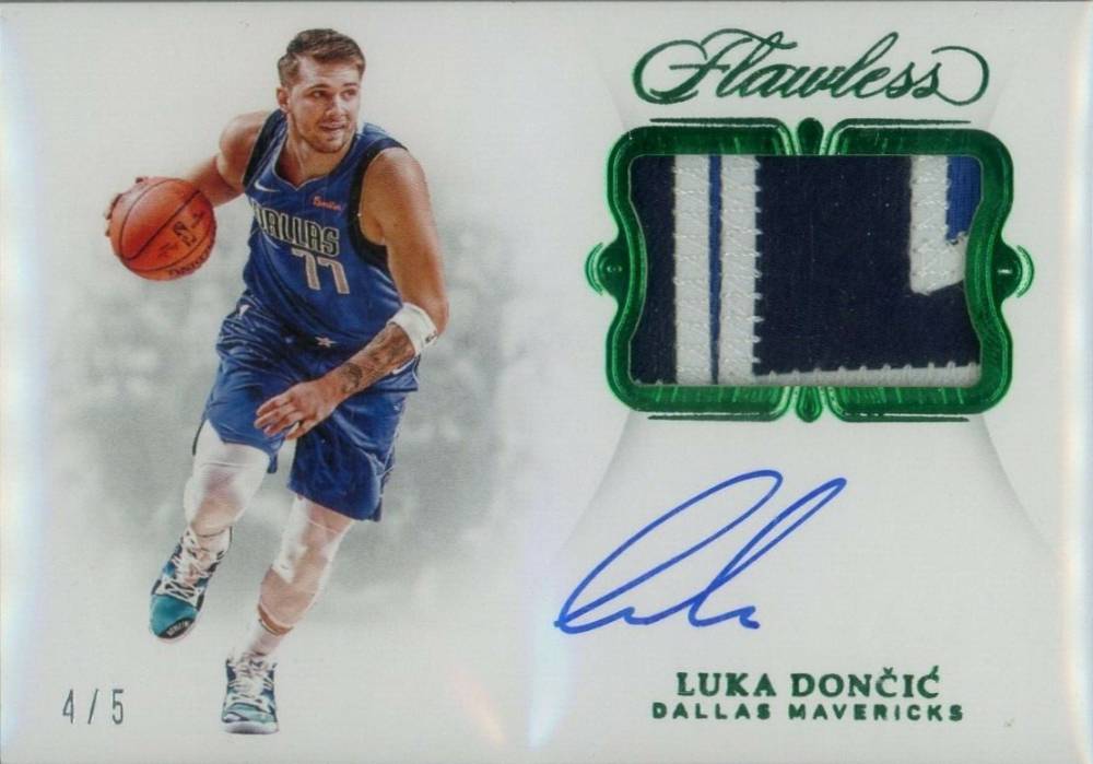 2018 Panini Flawless Signature Prime Materials Luka Doncic #LDC Basketball Card