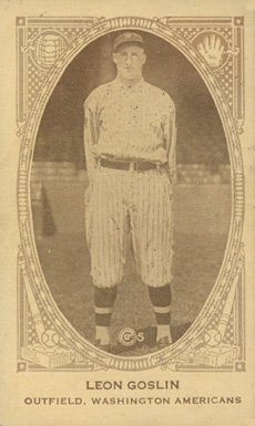1922 American Caramel Leon Goslin # Baseball Card