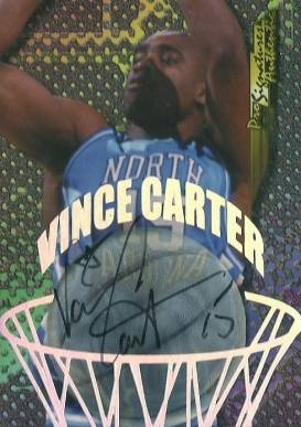 1998 Collector's Edge Impulse Pro Signatures Vince Carter #8 Basketball Card
