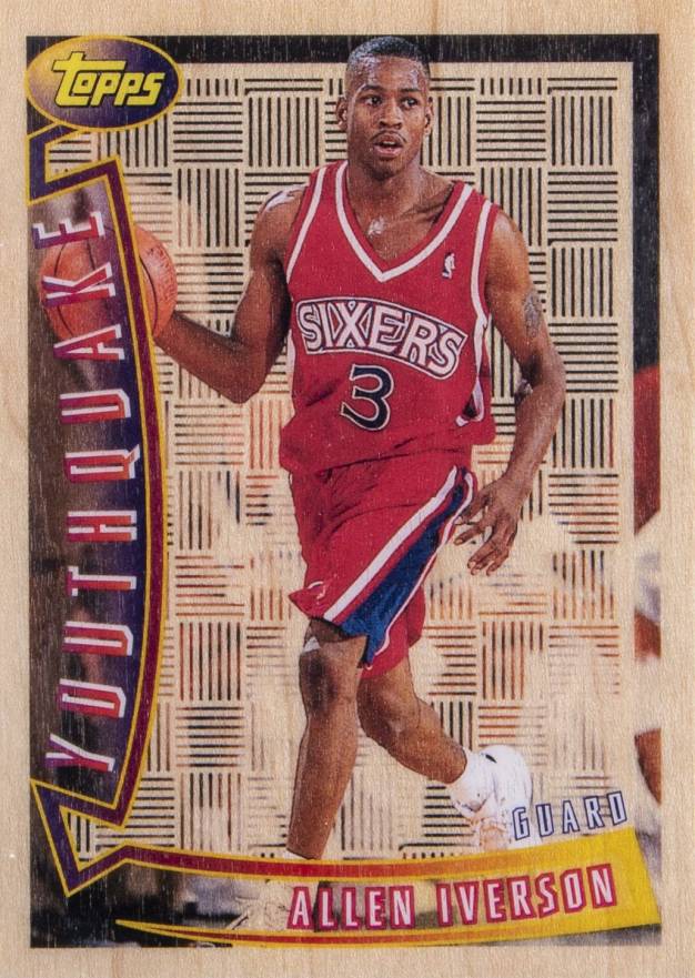 1996 Topps Youthquake Allen Iverson #YQ1 Basketball Card