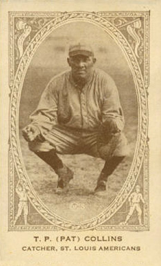 1922 American Caramel T.P. (Pat) Collins # Baseball Card