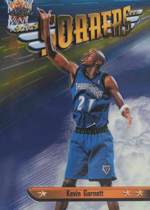 1998 Topps Chrome Season's Best Kevin Garnett #SB12 Basketball Card