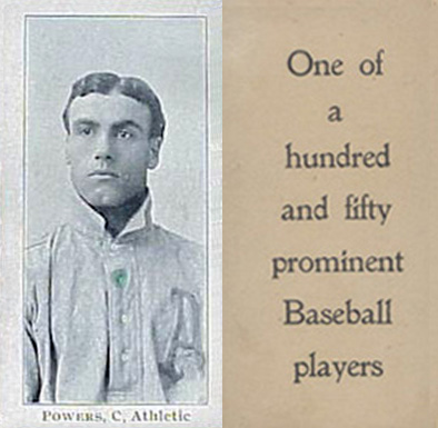 1903 Breisch-Williams (Type 1) !  Powers, C., Athletics #125 Baseball Card