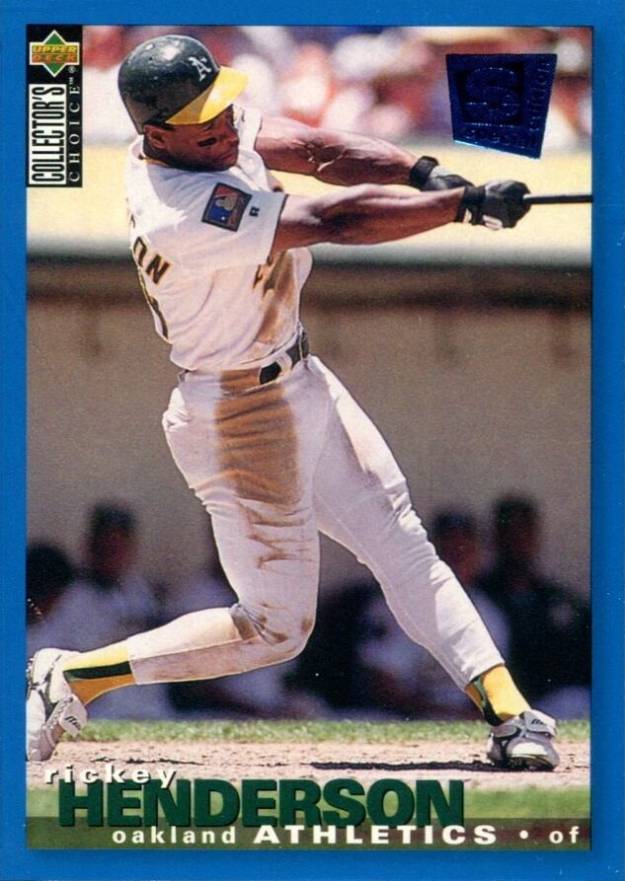 1995 Collector's Choice SE Rickey Henderson #48 Baseball Card