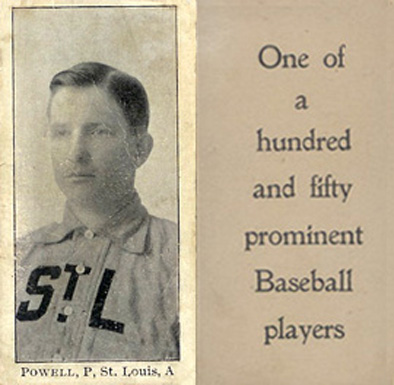 1903 Breisch-Williams (Type 1) !  Powell, P., St. Louis, A #123 Baseball Card