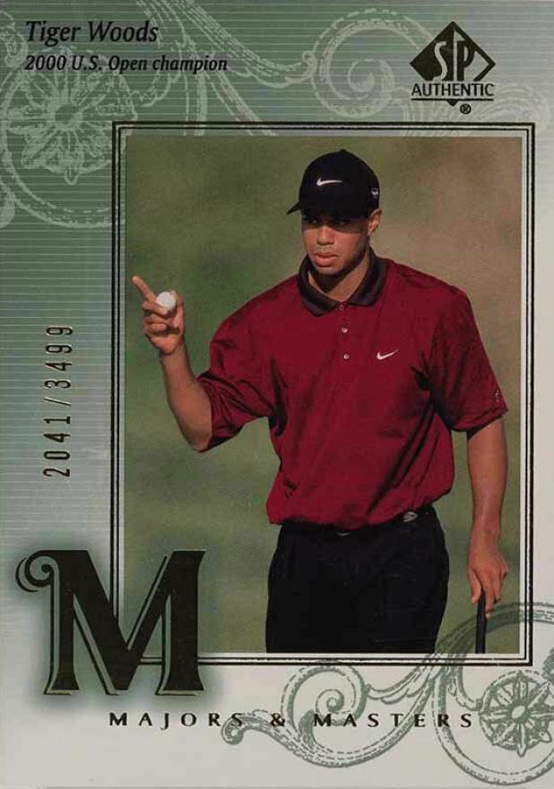 2002 SP Authentic Golf Tiger Woods #138 Golf Card