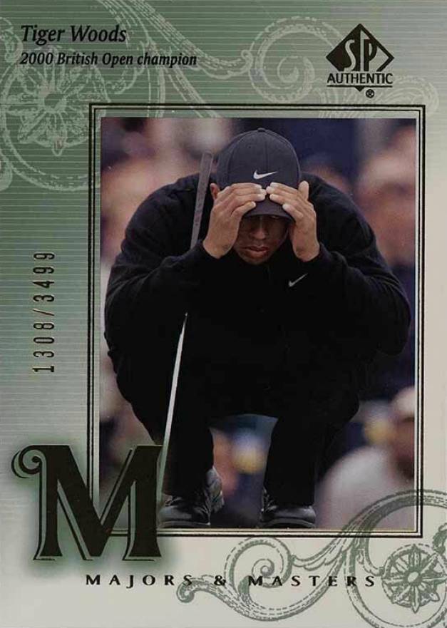 2002 SP Authentic Golf Tiger Woods #139 Golf Card