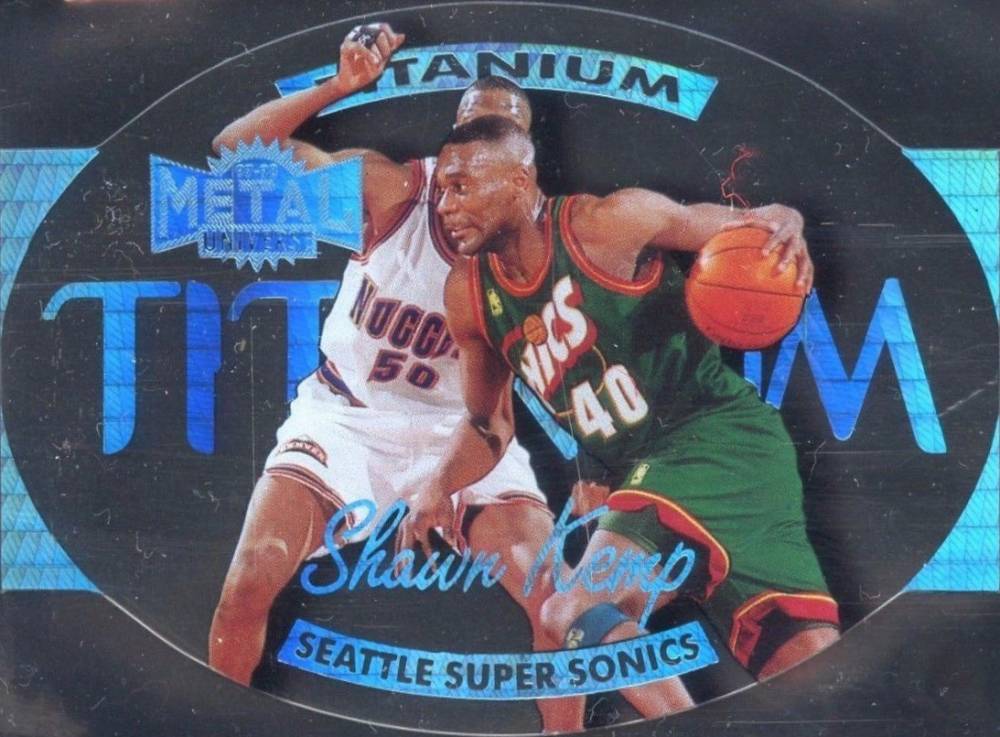 1997 Metal Universe Titanium Shawn Kemp #17 Basketball Card