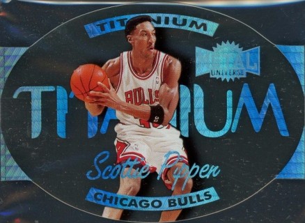 1997 Metal Universe Titanium Scottie Pippen #15 Basketball Card